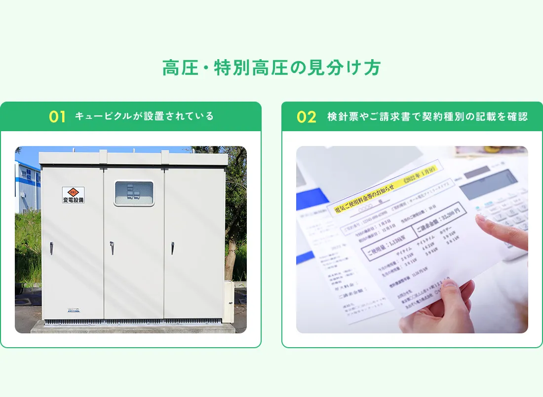 高圧・特別高圧の見分け方